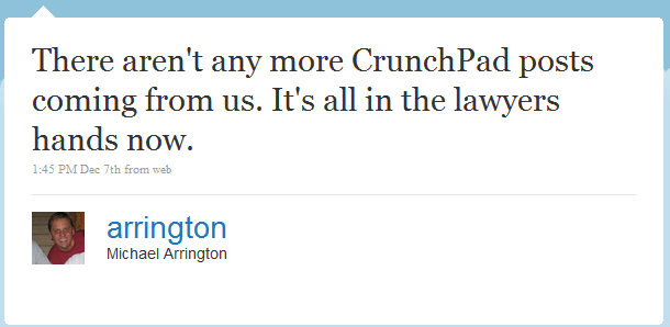 twitter - crunchpad