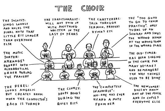 Cartoon - Choir